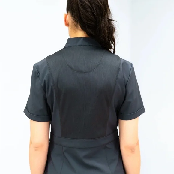 C. Saucy Scrub Dress, Pewter Size Large (fits a medium) - Picture 3 of 6